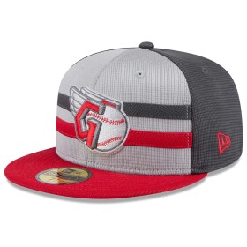 New Era Pánská kšiltovka Cleveland Guardians MLB Colorway 2025 Batting Practice 59FIFTY Fitted Velikost: 7 1/4
