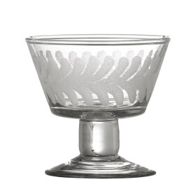 Bloomingville Skleněný pohárek Rika Recycled Glass 100 ml, čirá barva, sklo
