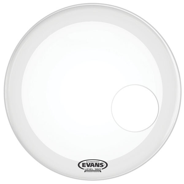 Evans BD24RSW EQ3 Reso 24" Smooth White