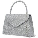 Módní dámská plesová kabelka Michelle Moon Yana, stříbrná