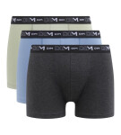 Pánské boxerky ks DIM COTTON STRETCH BOXER 3x DIM šedá