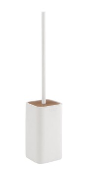 Gedy - NINFEA WC štětka na postavení, bílá/bambus 133302