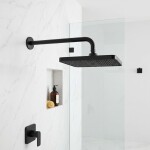 REA - Obdélníková dešťová sprcha JS-032 Black REA-P0393