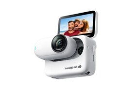 Insta360 GO 3S - 64GB bílá / Akční kamera / 360° / 4K@30FPS / 2.2" Displej / Wi-Fi / BT 5.0 / 310 mAh / AI editor (INST485)