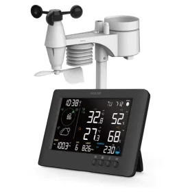 SENCOR SWS 10500 meteostanice černá / barevný LCD / bezdrátové čidlo (8590669385461)
