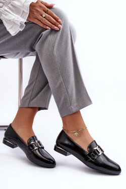 Dámské mokasíny s ozdobou černá Camilena 37