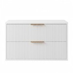 REA - Koupelnová skříňka pod umyvadlo Mono 80cm White REA-M0403