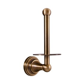 RAV Slezák - MORAVA RETRO - Koupelnový doplněk Držák toaletního papíru rezervní, Stará mosaz (Bronz) MKA0402SM MKA0402SM