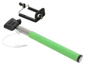 Platinet OMEGA zelená / Selfie tyč / Monopod / Jack 3.5 mm (5907595434225)