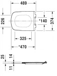 DURAVIT - DuraStyle WC sedátko, bílá 0060510000