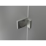 MEXEN/S - Lunar sprchový kout dveře křídlové levá 75 x 80, transparent, nikl kartáčovaný 834-075-080-97-00-L