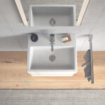 DURAVIT - Vero Air Umývátko 450x350 mm, s přepadem, otvor pro baterii, bílá 0724450000