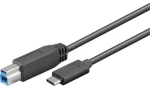 PremiumCord propojovací kabel USB 3.1 type C na USB 3.0 Type B černá 1m (ku31ce1bk)