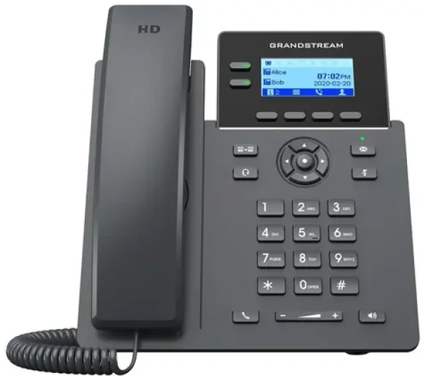 Grandstream GRP2602W / VoIP telefon / 2,21" displej / 4x SIP / WiFi / PoE / 2x LAN 10/100 (GRP2602W)