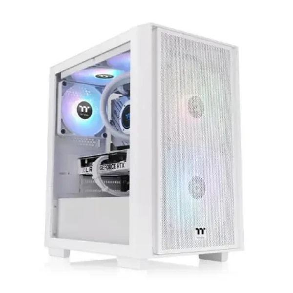 Thermaltake Versa H16 TG ARGB bílá / micro ATX / 3x USB / 3x 120mm / bez zdroje / průhledná bočnice (CA-1Y8-00S6WN-01)