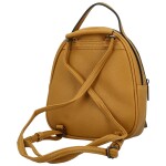 Stylový dámský koženkový kabelko-batůžek Fanett, žlutý