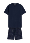 Pánské pyžamo 42601 Shore dark blue - HENDERSON tmavě modrá XL