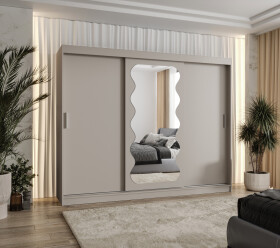 Šatní skříň Abi Spoti Rozměry: 250 cm, Barva korpusu + barva dveří: Kašmír + Kašmír
