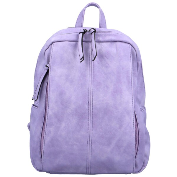 Stylový dámský koženkový kabelko/batoh Cedra, fialová