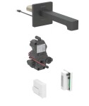 GEBERIT - Brenta Elektronická umyvadlová baterie pod omítku, napájení z generátoru, easy to clean, matná černá 116.276.14.1