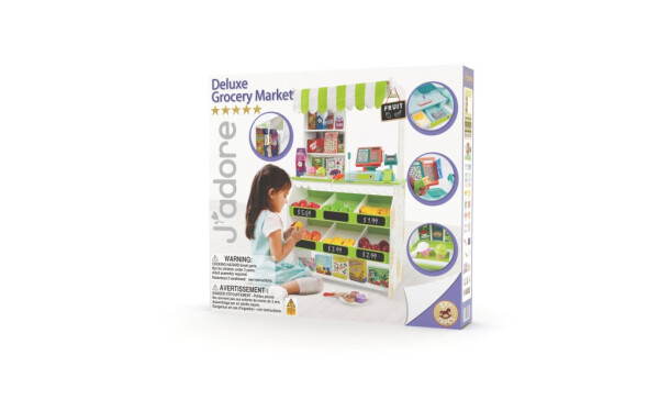 Hrací set obchod - potraviny dřevěný - JBD