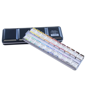 Umton, W-20, Sada mistrovských akvarelových barev v kovové kazetě, 2,6 ml, 20 kusů