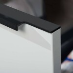 Mereo Mailo, koupelnová skříňka vysoká 170 cm, dub Riviera, černé madlo CN524LPB