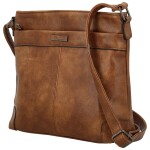 Trendy dámská koženková crossbody kabelka Neira, hnědá