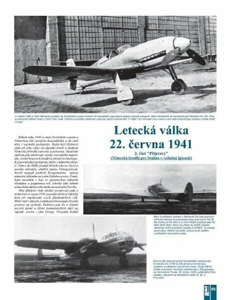AEROspeciál 19 Letecká válka 22.června 1941, 2. část „Předehra“ - Miroslav Šnajdr