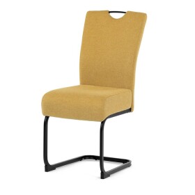Jídelní židle, žlutá, látka, DCL-E2008 YEL2