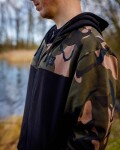 FOX Mikina LW BLack/Camo Split Zip Hoody XXL (CFX295)