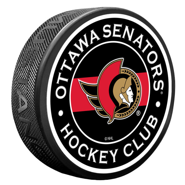 Mustang Puk Ottawa Senators NHL Striped Textured Puck