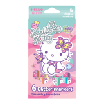Colorino popisovače s glitry, Hello Kitty, kulaté, 6 barev