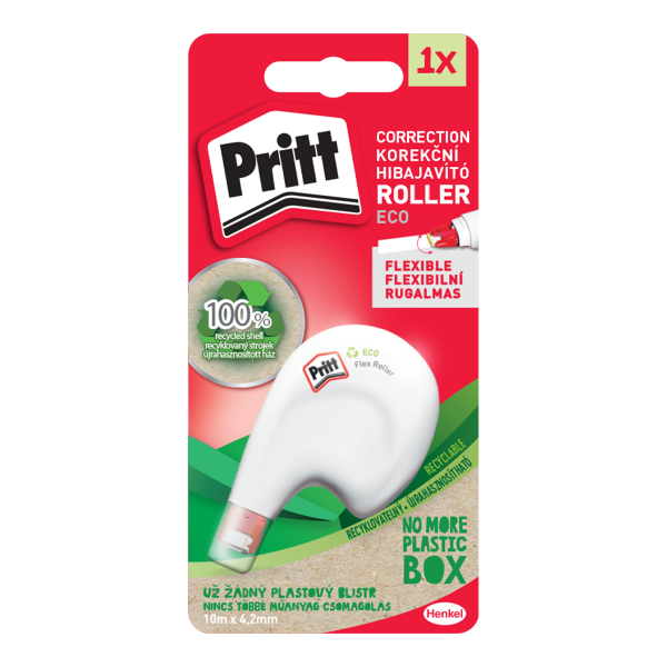 Henkel Pritt Eco Flex - korekční roller, 4,2 mm x 10 m, blistr