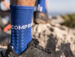 Běžecké kompresní ponožky Compressport Ultra Trail Socks BLUE MELANGE Velikost: EU