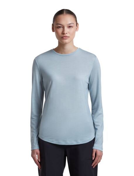 Dámské merino triko dlouhý rukáv ICEBREAKER Wmns Merino 125 Cool-Lite Sphere III LS Tee, Zinc Blue velikost: S