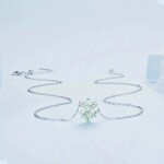 Stříbrný náhrdelník Čtyřlístek pro štěstí - stříbro 925/1000, Stříbrná 46 cm