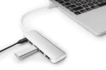 Digitus DA-70242-1 stříbrná / USB rozbočovač / USB-C / 4 porty / USB 3.0 / PD (DA-70242-1)