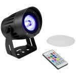 Eurolite LED IP PAR 3x9W SCL Spot DMX LED reflektor Počet LED: 3 9 W černá