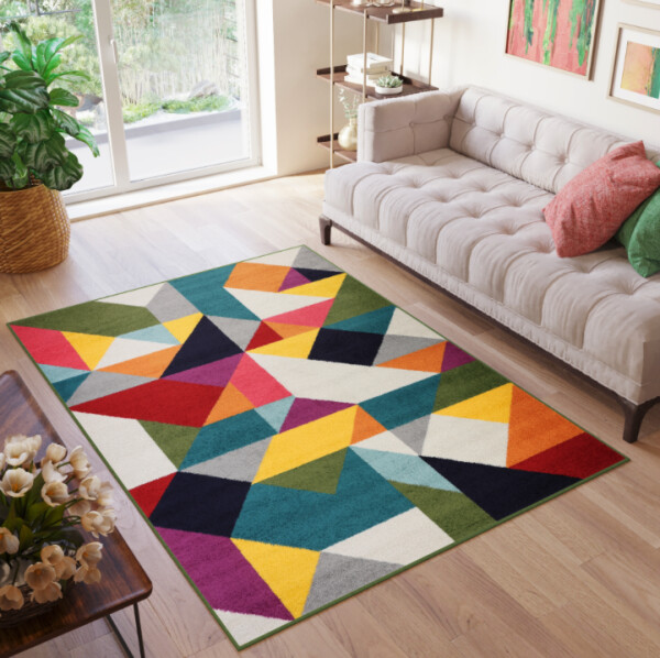 DumDekorace Designový koberec s barevným vzorem SALSA Šírka: 240 cm | Dĺžka: 340 cm