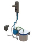 SANELA - Nerezové dávkovače Dávkovač mýdla s elektronickým ovládáním, síťové napájení, nerez SLZN 91E