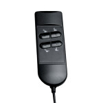 TV a relaxační křeslo s elektrickým ovládáním, potah šedá látka, 2 motory 240V/2