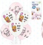 Baby Girl balónky 6 ks 30 cm Baby Girl balónky 6 ks 30 cm