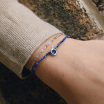 ELENYS Lapis Lazuli | Náramek s pravým přírodním lapis lazuli Délka náramku: 17,5+3 cm / max. 20,5 cm