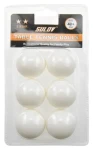 RULYT Míček na stolní tenis 2* / 6 ks / průměr 40 mm / ABS