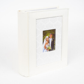 Fotoalbum svatební KD-46300/2W Vision 1 bílé, 10x15/300F, popisové pole