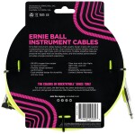 Ernie Ball 18' Braided Cable Neon Yellow
