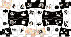 Trefl - Puzzle - Pěnové puzzle Treflíci: Černá a bílá