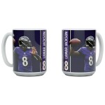 Hrnek Baltimore Ravens NFL Lamar Jackson Jumbo (450 ml)