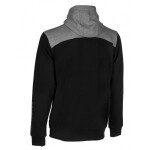 Select Oxford Mikina s kapucí na zip černá/šedá L